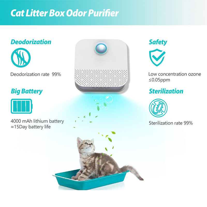 Smart Cat Odor Purifier for Cat Litter Box